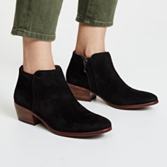 Sam Edelman Petty Black Suede Ankle Bootie Sz 8.5 - Picture 12 of 12